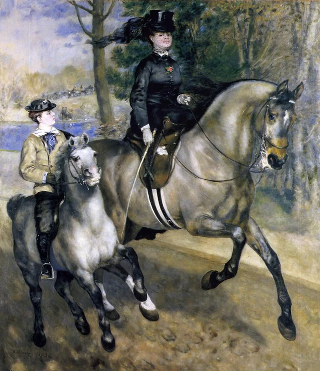 Riding in the bois de Boulogne