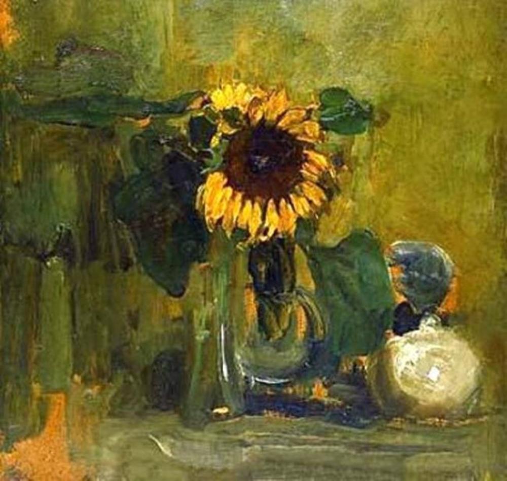 Naturaleza muerta con girasol
