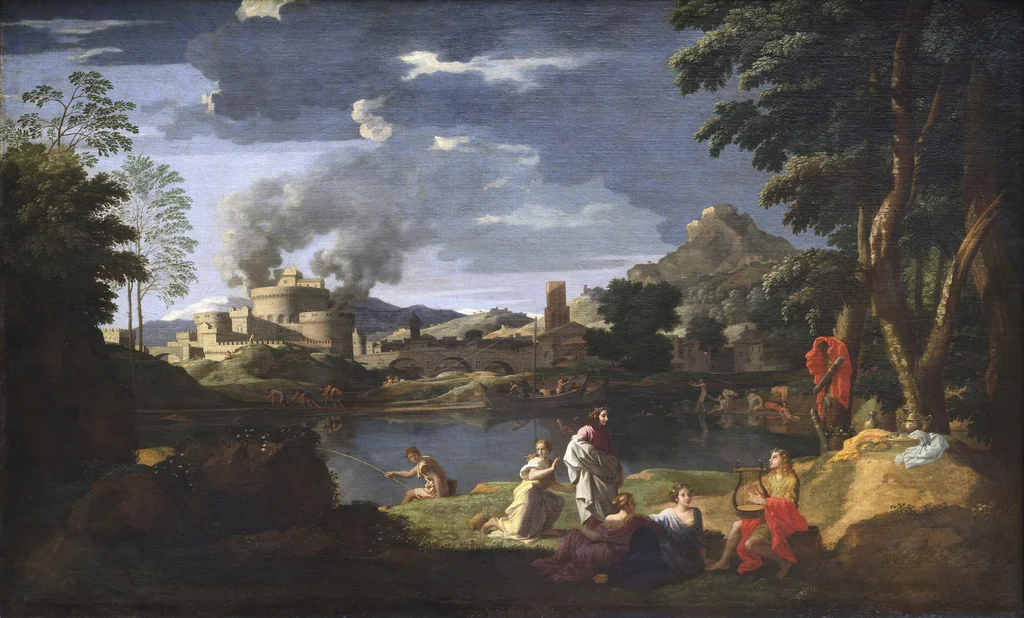 Landschaft mit Orpheus und Eurydike