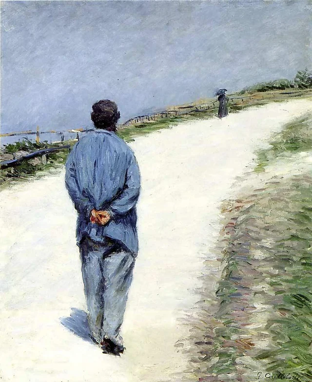 Padre Magloire sulla strada tra Saint-Clair ed Étretat