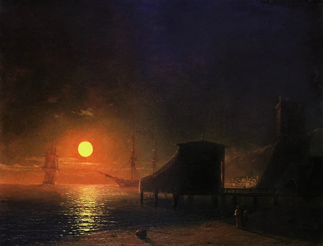 Theodosia. Moonlight night