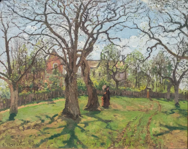 Castaños en Louveciennes, primavera
