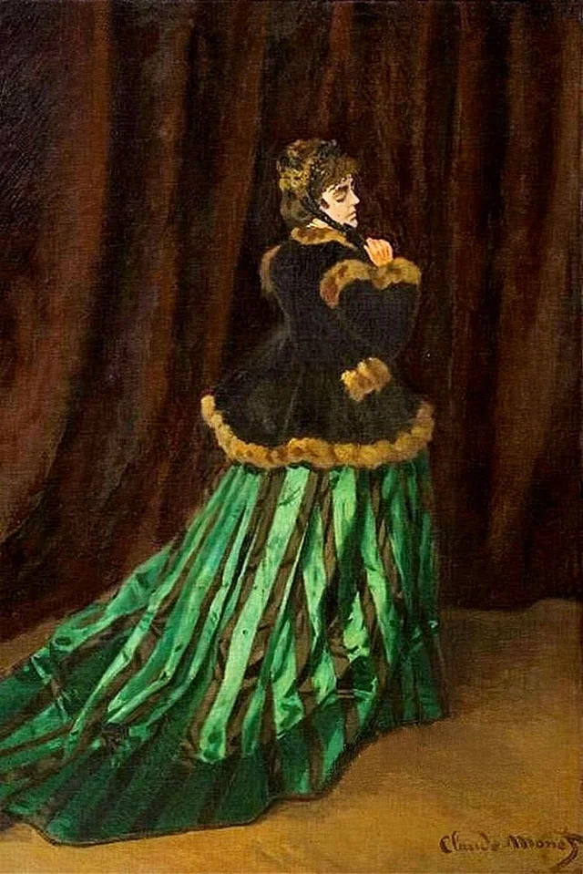 緑のドレスのカミーユ
