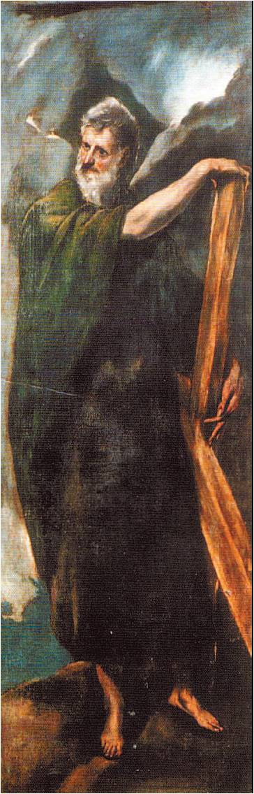 Apostle Andrew at full-length