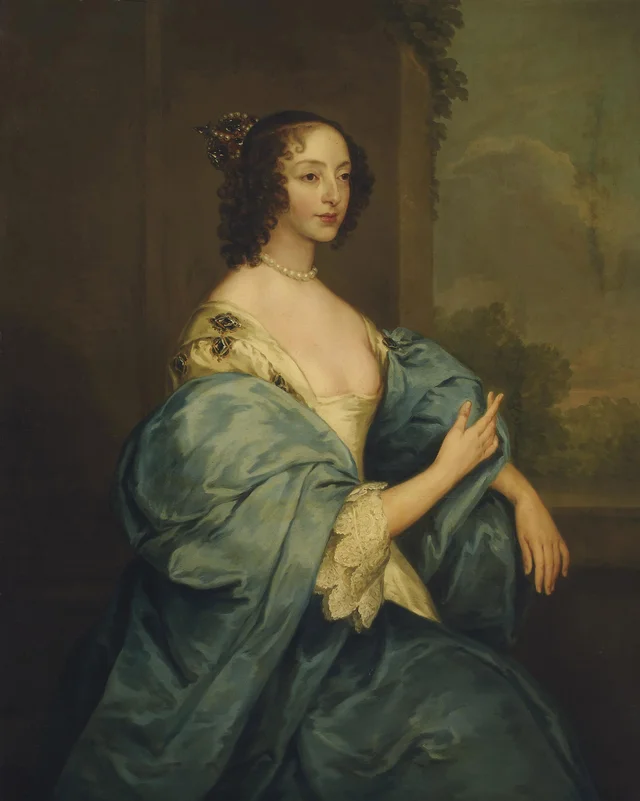 Retrato de la reina Enriqueta María como santa Catalina