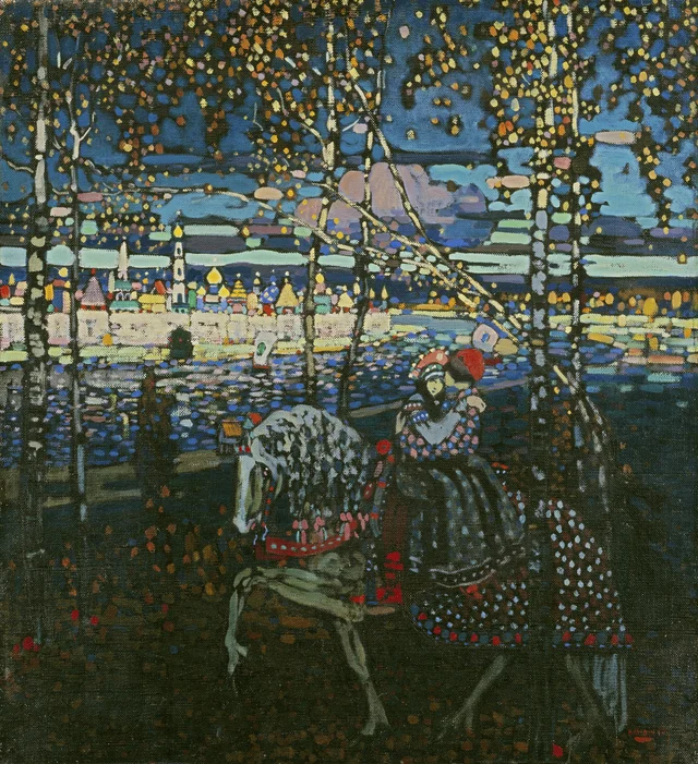 Couple on Horseback
