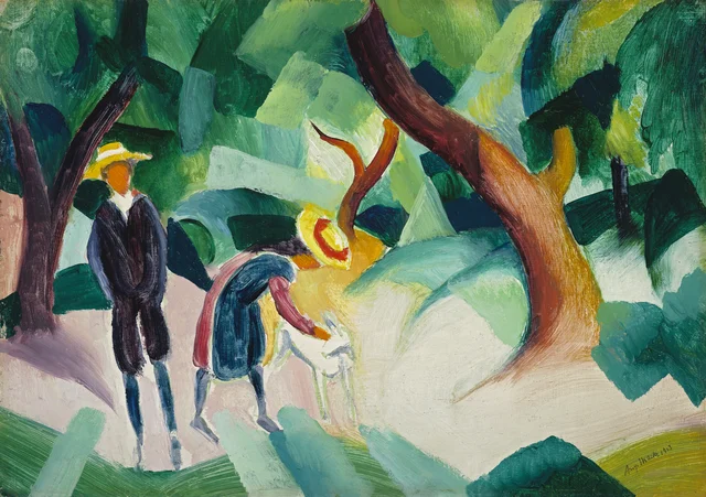 Children with a Goat