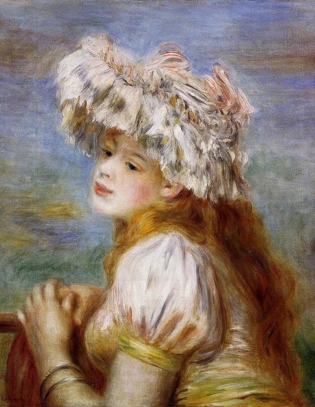 Mädchen mit Spitzenhut