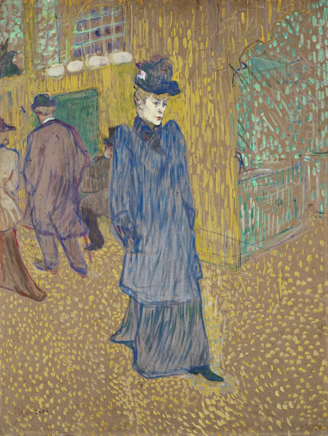 Jane Avril saliendo del Moulin Rouge
