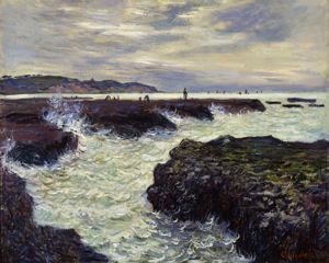 The Rocks at Pourville, Low Tide