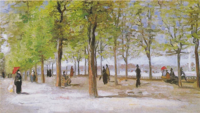 Terrazza nei giardini del Lussemburgo