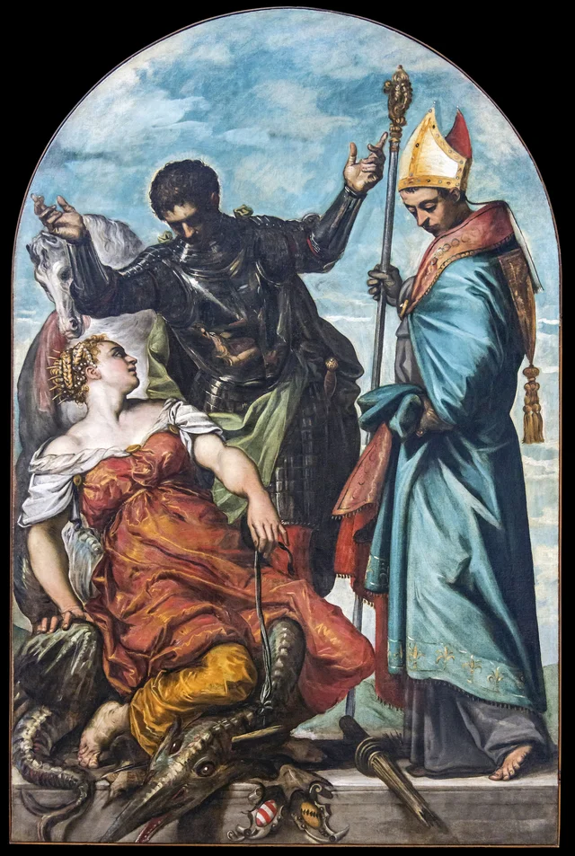 São Luís e São Jorge com a Princesa