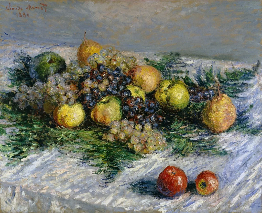 Poires et raisins