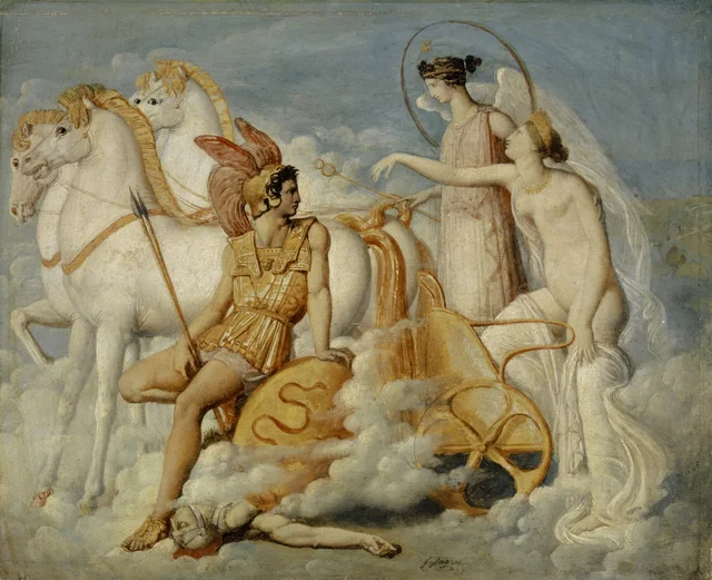 Venus, Injured by Diomedes, Returns to Olympus