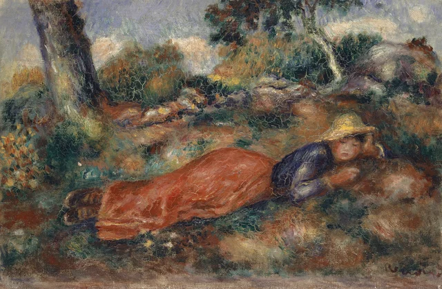 Young Girl Lying in the Grass
