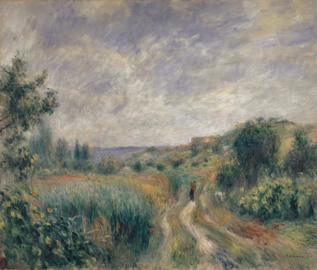 Landscape near Essoyes (Landscape with two Figures on the Grass)