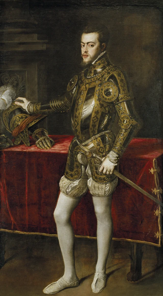 Felipe II con armadura