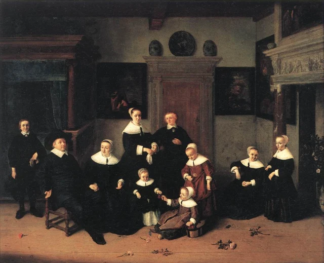 Family Portrait in an Interior