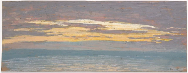 View of the Sea at Sunset
