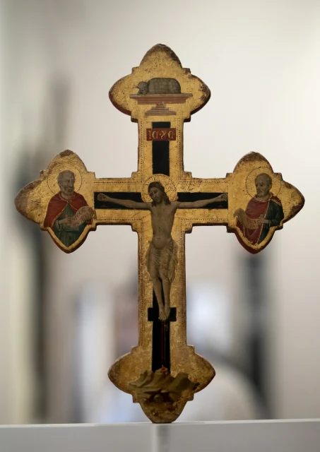 Painted crucifix