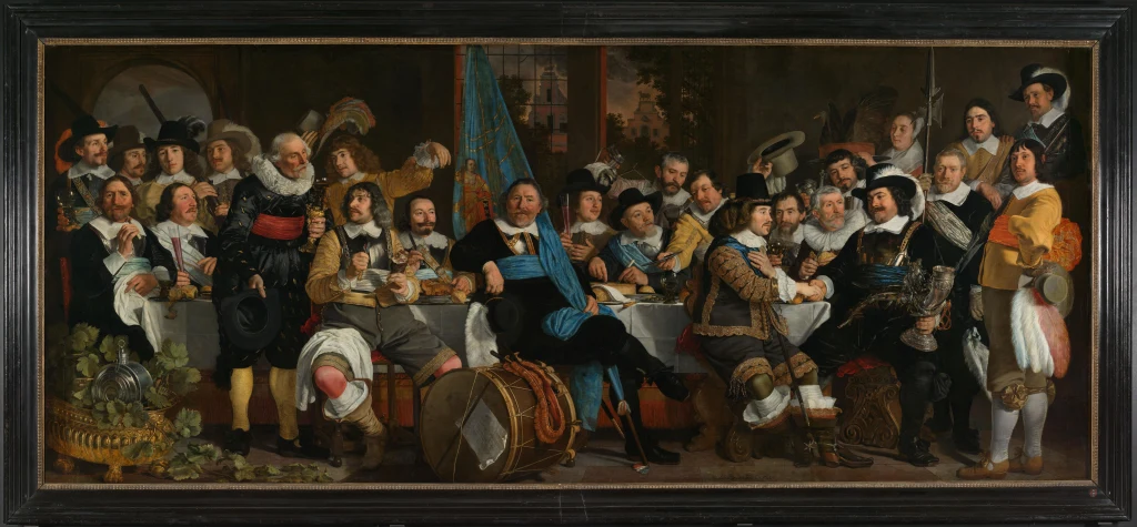 Festmahl der Bürgerwehr der Armbrustschützen zur Feier des Friedens von Münster
