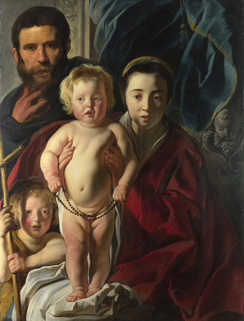 Die Heilige Familie und der heilige Johannes der Täufer