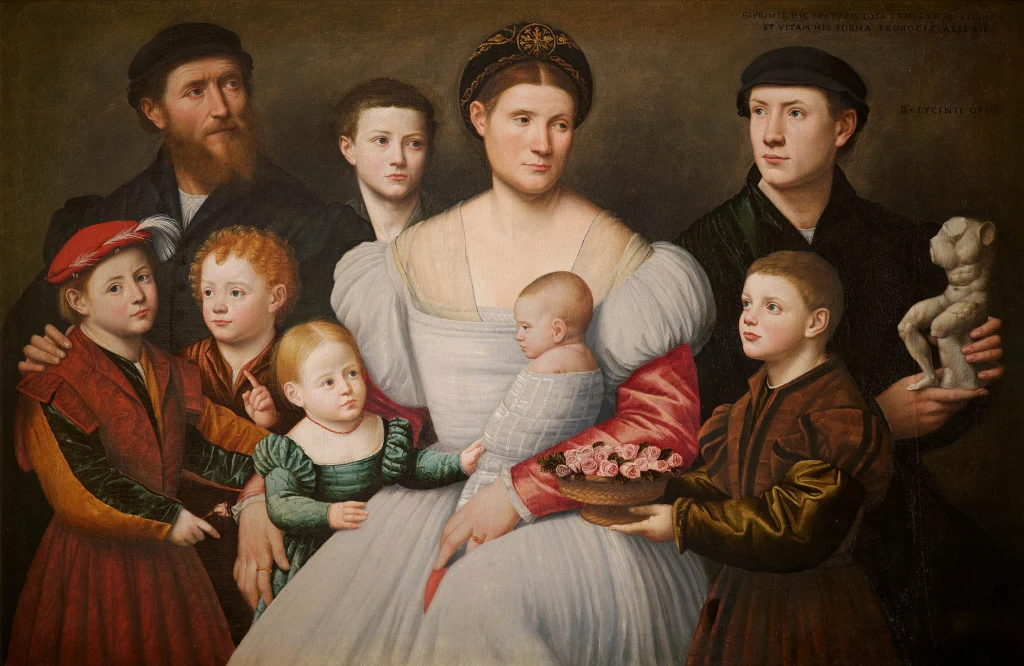 Porträt der Familie seines Bruders
