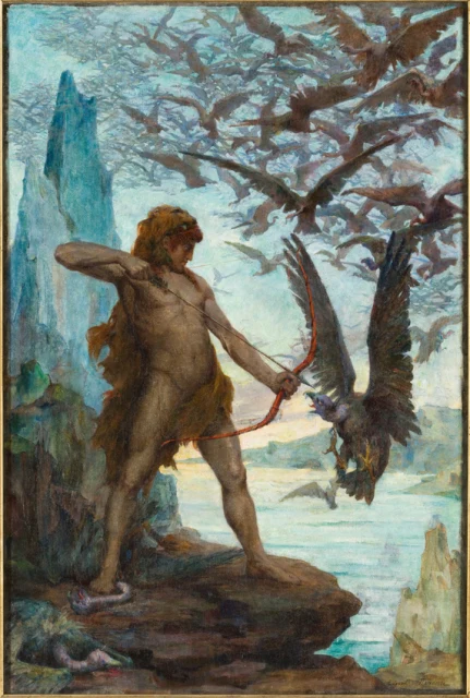 Heracles Destroying the Stymphalian Birds