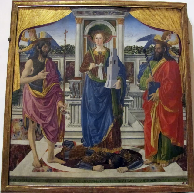 Saint Barbara between Saints John the Baptist and Matthias