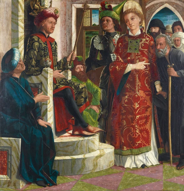St Lawrence before the Emperor Decius