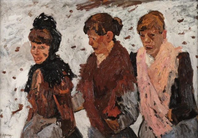 Three Women in the Snow