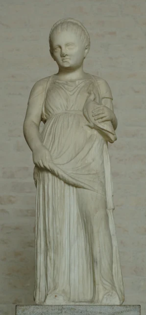 Votive Statue of a Girl with a Dove