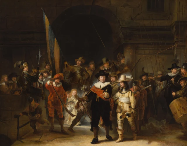 The Company of Captain Frans Banning Cocq and Lieutenant Willem van Ruytenburch, known as 'The Night Watch' (copy)