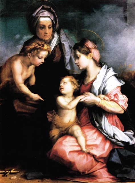 Virgin and Child, St. Elizabeth and the infant St. John the Baptist (Medici Holy Family)