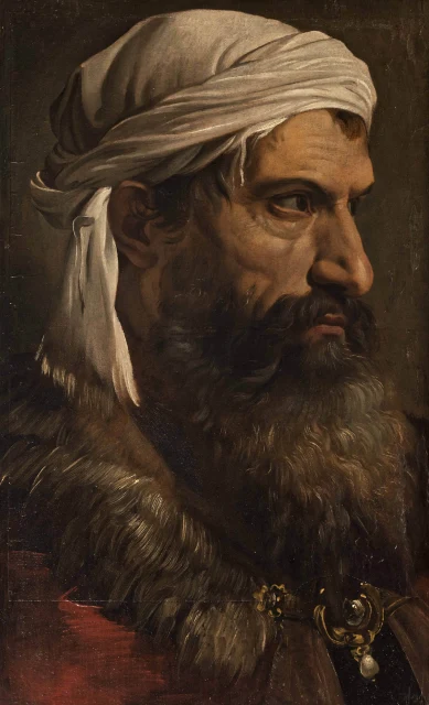 Testa d'uomo con turbante (da Iacopino del Conte)