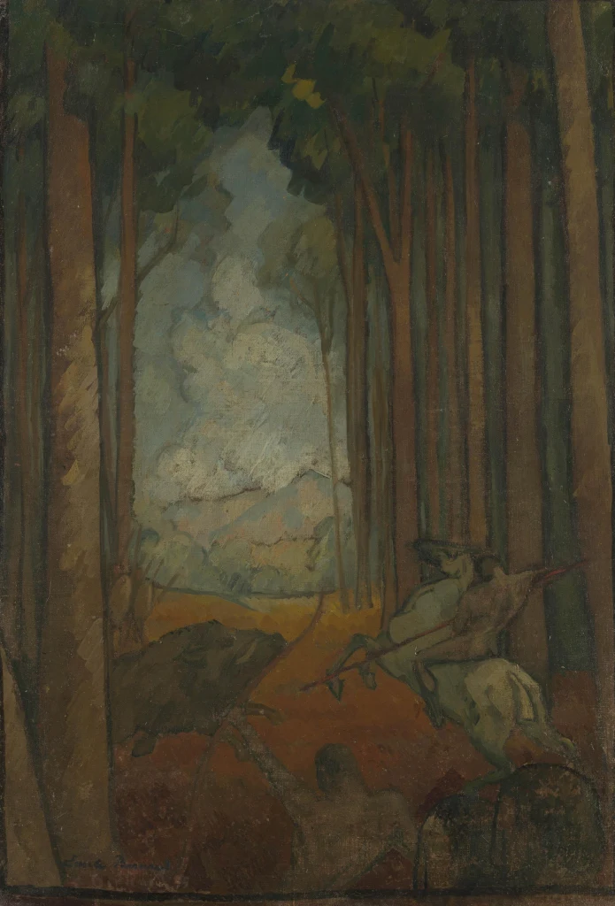 Landschaft mit Jägern