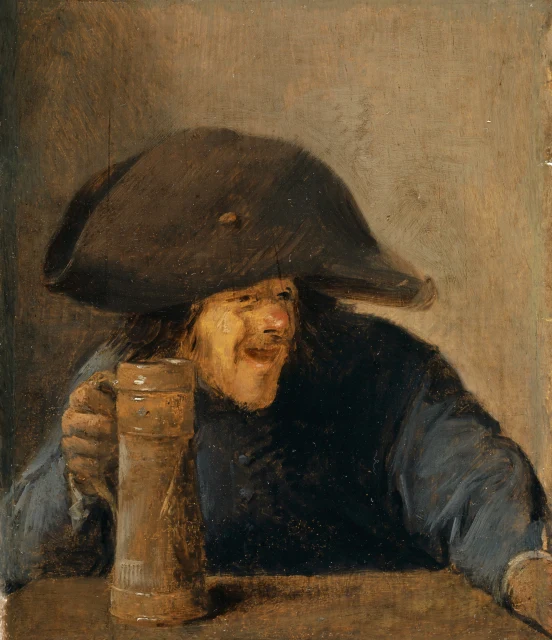 Contadino con bicorno e boccale