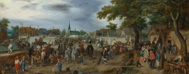 Princes Maurits and Frederik Hendrik at the Valkenburg Horse Fair