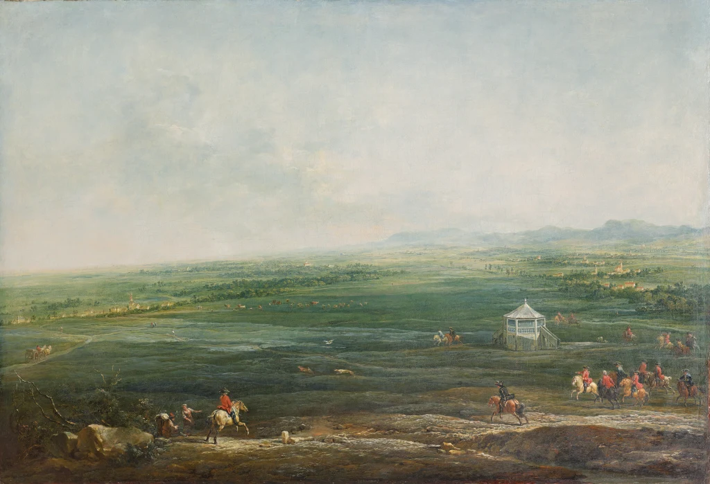 Laxenburg desde el pabellón de Münkendorf hacia el suroeste