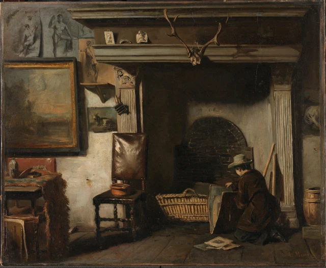 The Studio of the Haarlem Painter Pieter Frederik van Os