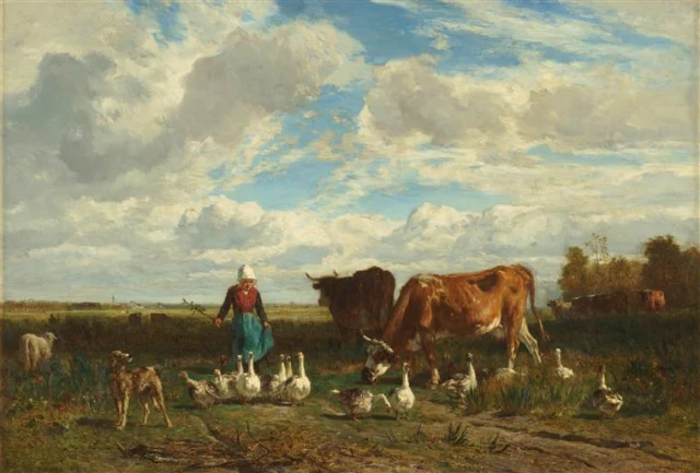 Pasture with a Goose Girl