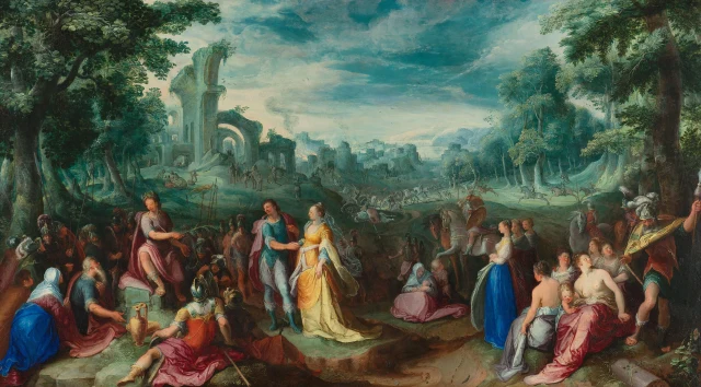 Die Großmut des Scipio. Rückseite: Allegorie der Natur