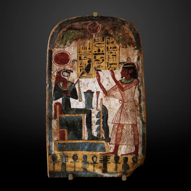Stela of Renpetmaa Worshipping Ra-Horakhty