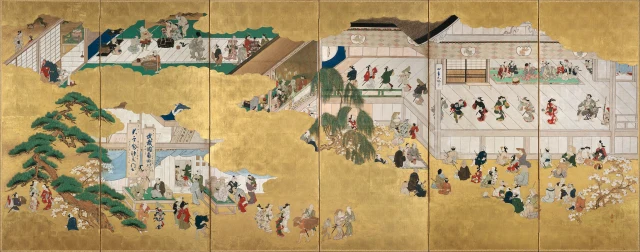 Escenas del teatro kabuki Nakamura