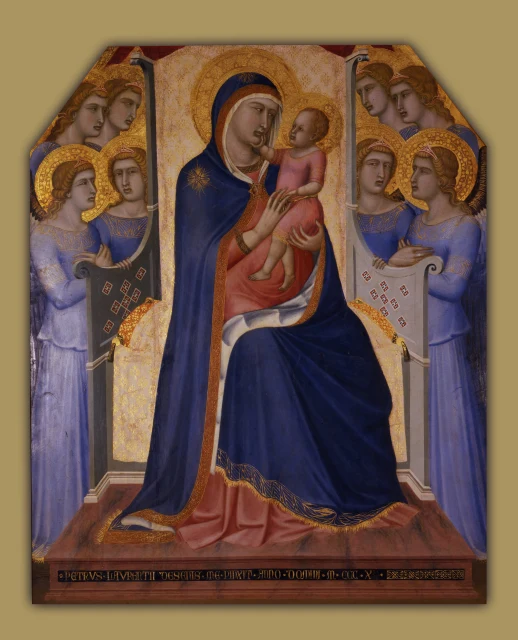 Madonna and Child Enthroned with Eight Angels