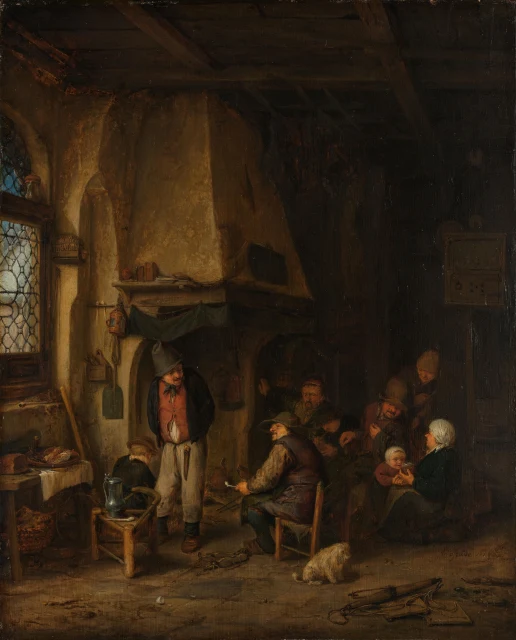 Peasants in an Interior, known as ‘The Skaters’