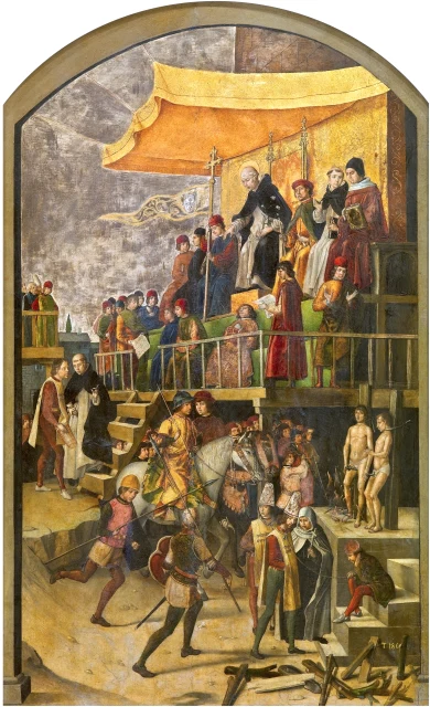 Auto-da-fé Presided over by Saint Dominic de Guzmán