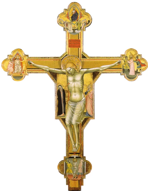 Painted Crucifix