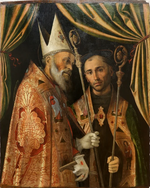 Saint Blaise et un saint évêque
