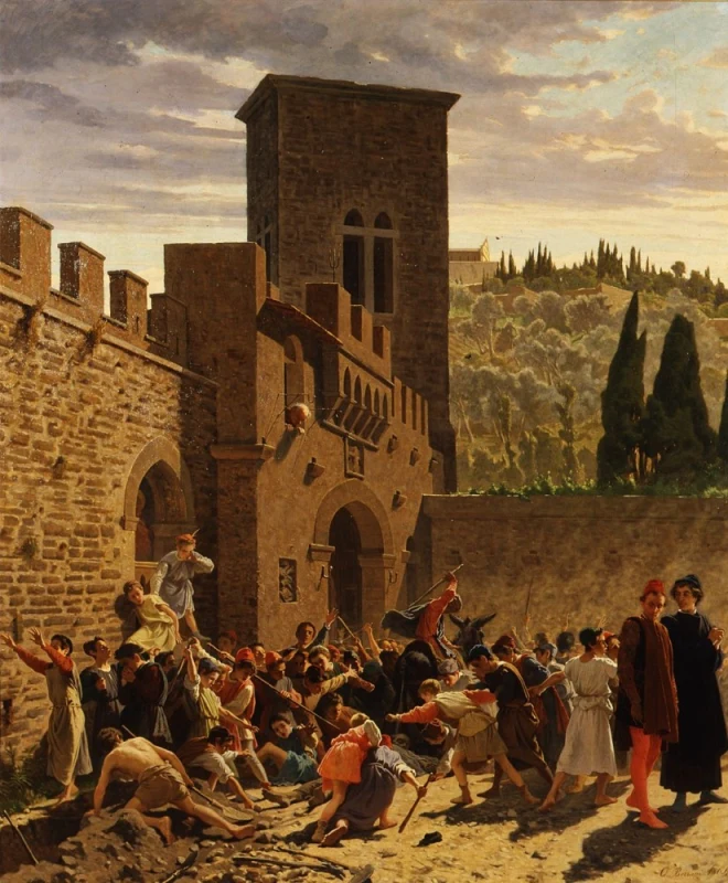 Die Auffindung der Leiche des Jacopo de' Pazzi